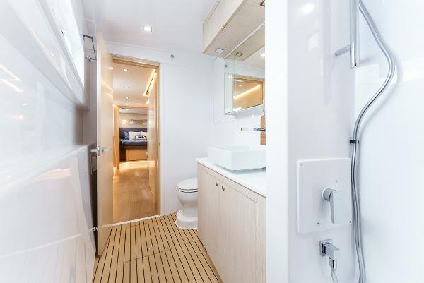 Slide: The Image of Luxurious bathroom interior of 2024 Seawind 1600 yacht with modern fixtures. - 37