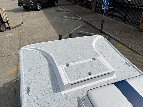 Slide: The Image of 2024 Shallow Stalker SS-17 Sportsman boat in parking lot, top view. - 8