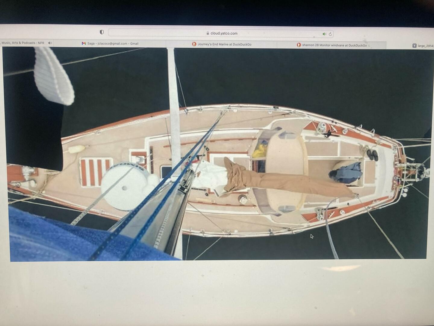 Slide: The Image of 28' Shannon deck from rigging - 5074493