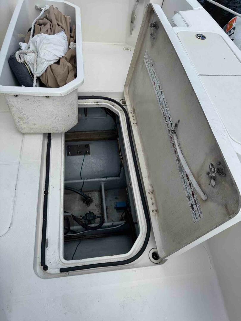 Slide: The Image of 34c Silverton aft deck lazarette - 5429675