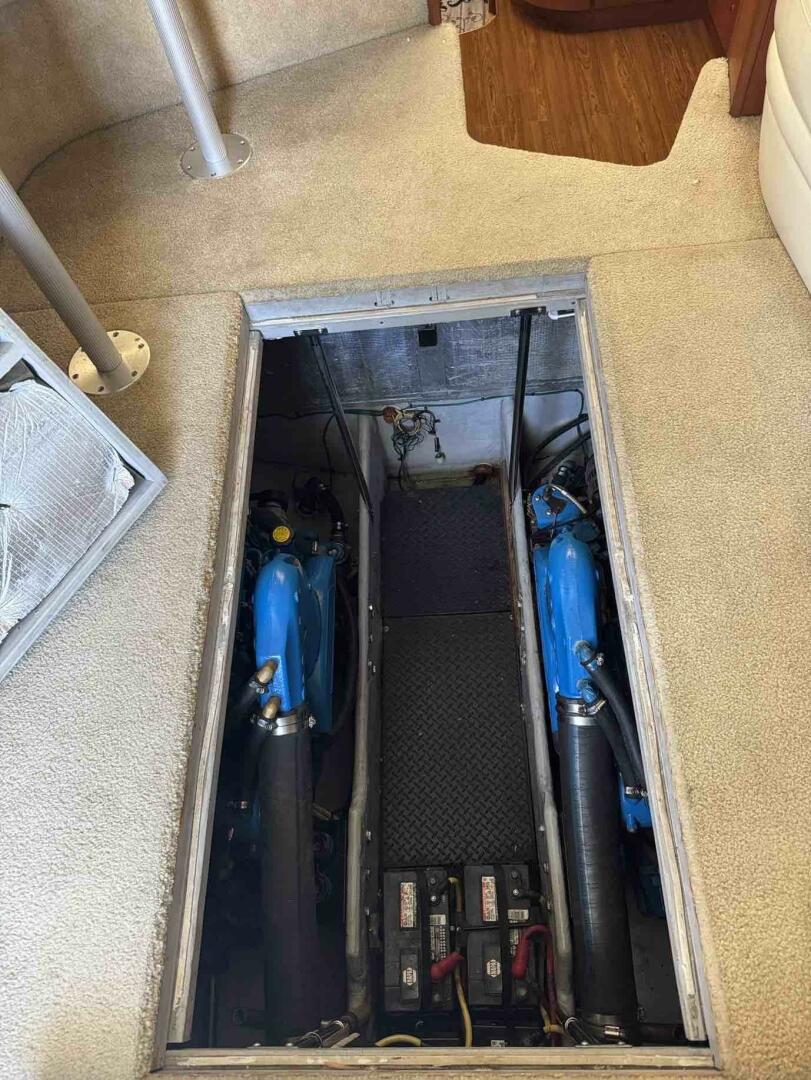 Slide: The Image of 34c Silverton salon engine room access 2 - 5429720