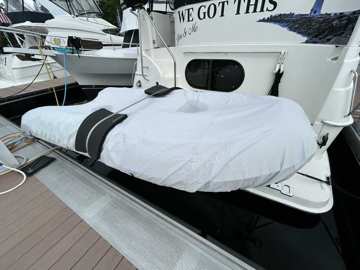 Slide: The Image of 43' Silverton tender covered - 5281789