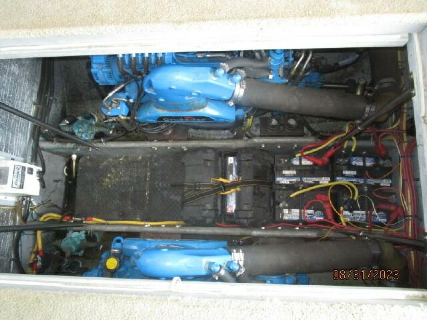Slide: The Image of 34' Silverton engine room access - 3877836
