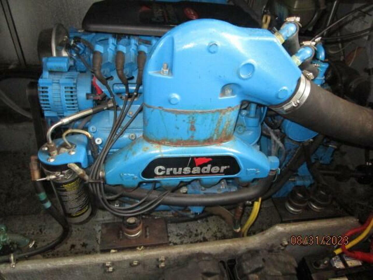 Slide: The Image of 34' Silverton starboard main engine - 3877878