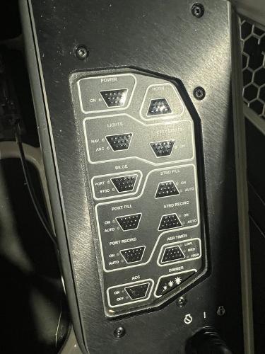 Slide: The Image of Control panel of a 2023 Skeeter FXR21 Limited boat. - 9