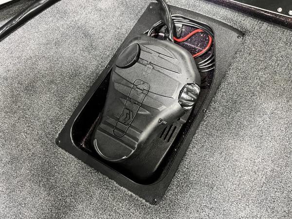 Slide: The Image of 2024 Skeeter ZX150 boat electrical compartment with wiring. - 6