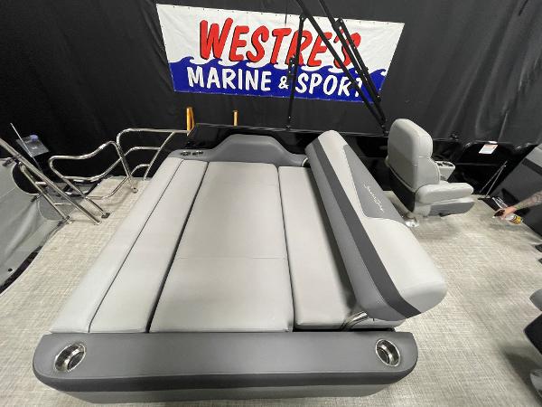 Slide: The Image of 2023 South Bay S224 UL pontoon boat interior at Westre's Marine & Sport. - 11