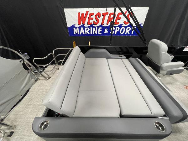 Slide: The Image of 2023 South Bay S224 UL pontoon boat interior at Westre's Marine & Sport. - 12