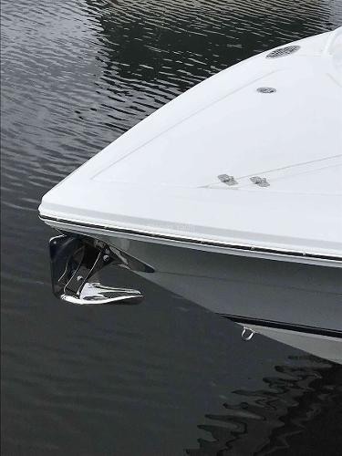 Slide: The Image of 2023 Stamas 31T Aventura boat bow on calm water. - 10