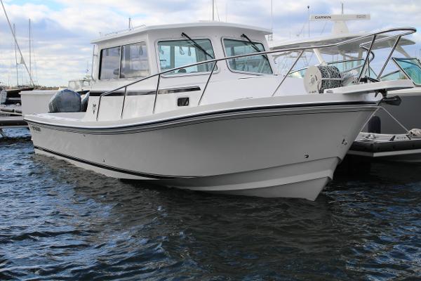 Slide: The Image of 2024 Steiger Craft 31 Miami boat docked in marina. - 0