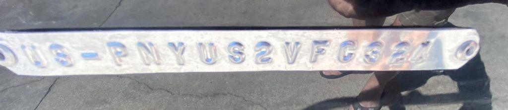 Slide: The Image of 2024 Stingray 172SC boat identification number on metal plate - 12