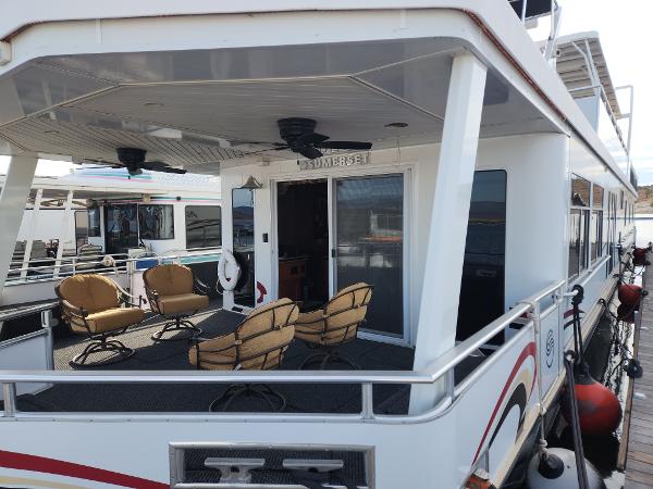 Slide: The Image of 2008 Sumerset Houseboat 20' x 100' with spacious deck and outdoor seating. - 0