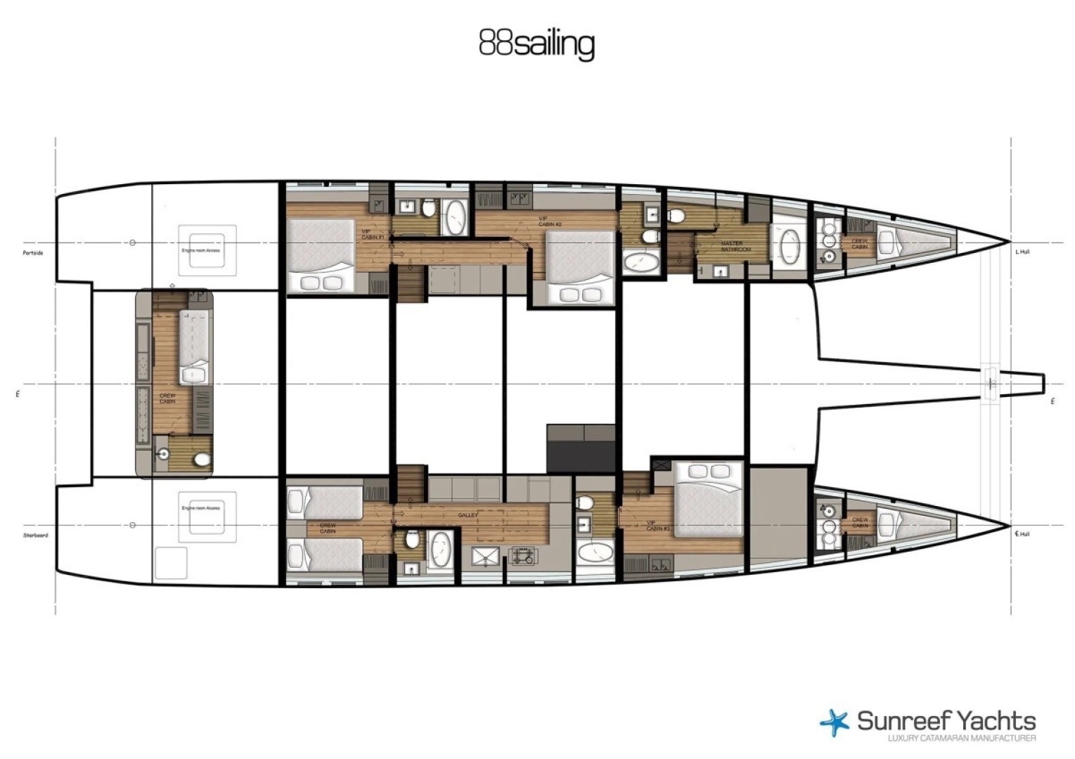 Slide: The Image of Used Sail Catamaran for sale 2017 Sunreef 88 DD - LITTLE GIANT - 4894615