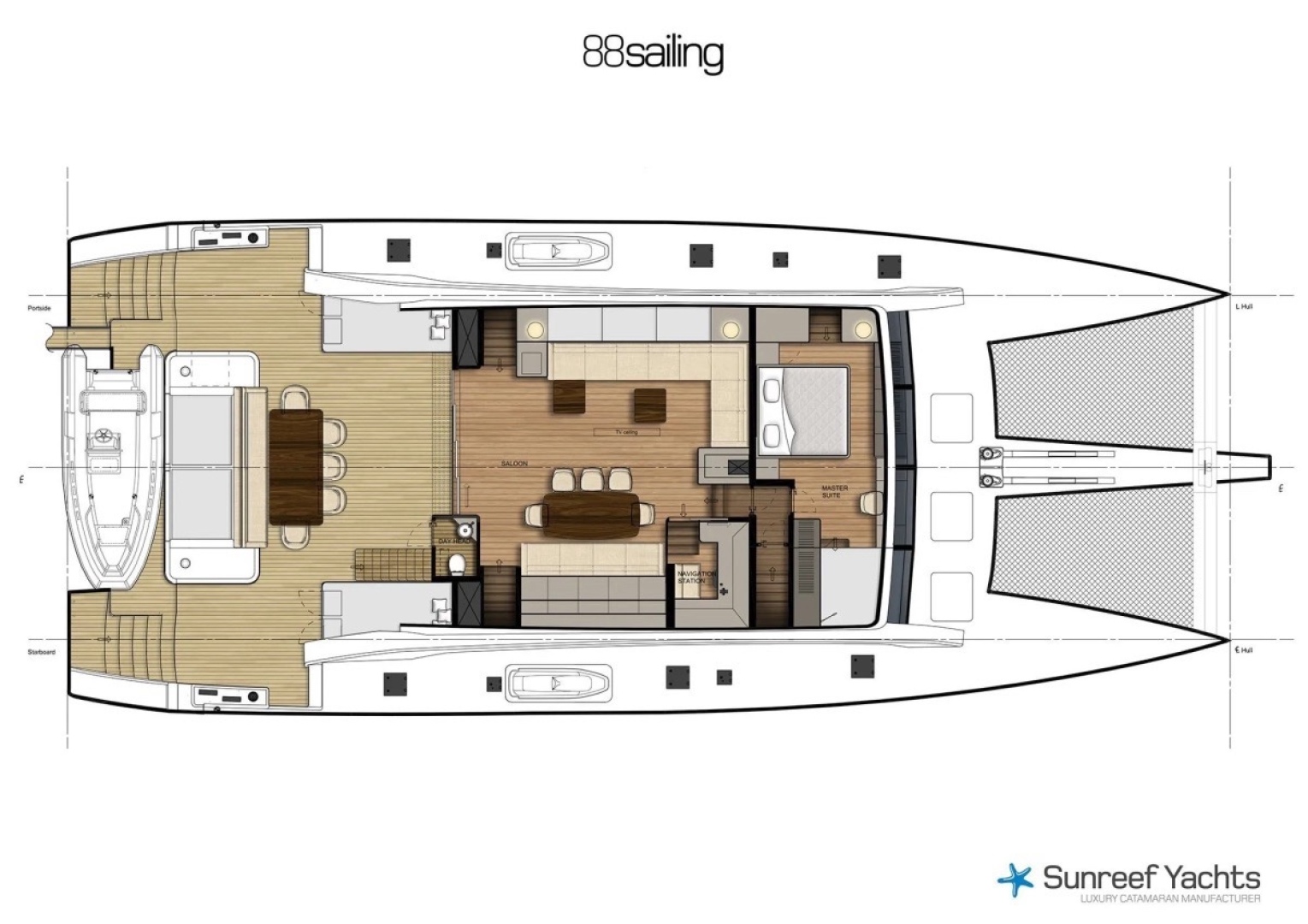 Slide: The Image of Used Sail Catamaran for sale 2017 Sunreef 88 DD - LITTLE GIANT - 4892371