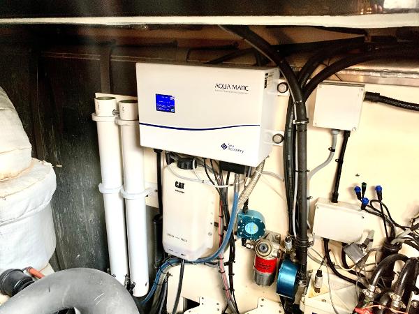 Slide: The Image of Engine room of 2016 Sunseeker Manhattan 65 yacht with Aqua Matic watermaker. - 24