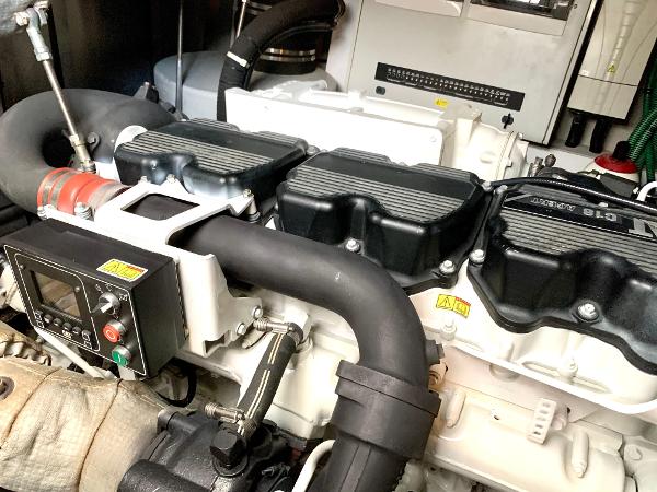 Slide: The Image of Engine room of a 2016 Sunseeker Manhattan 65 yacht. - 27