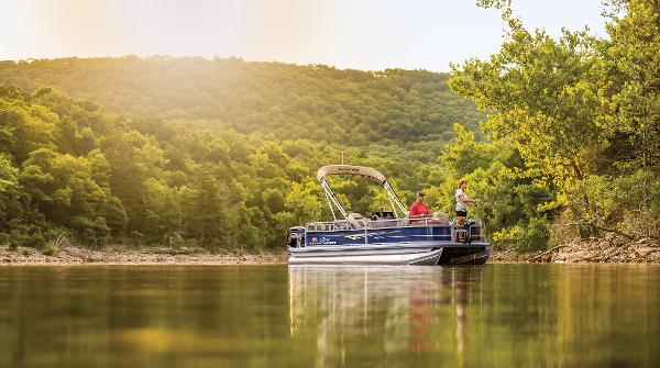 Slide: The Image of Manufacturer Provided Image: Bass Buggy 18 DLX Fishing Pontoon - 64