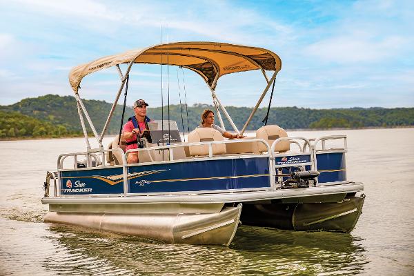 Slide: The Image of Manufacturer Provided Image: Bass Buggy 18 DLX Fishing Pontoon - 71