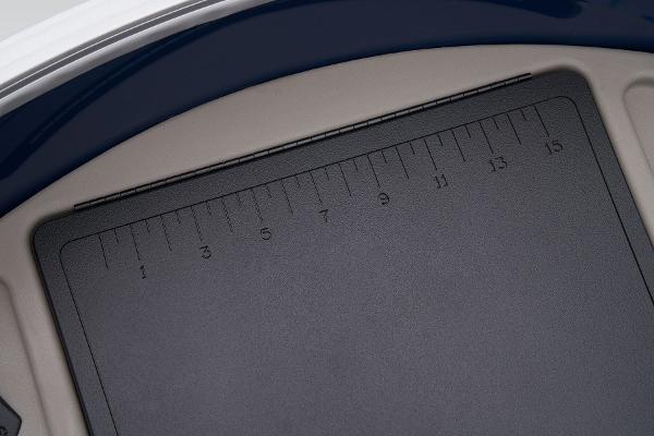 Slide: The Image of 2024 Sun Tracker Fishin' Barge 22 XP3 measuring board detail. - 27