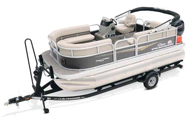 Slide: The Image of Sun Tracker Party Barge 16 DLX 2025 - 3