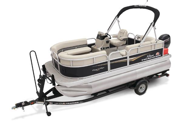 Slide: The Image of Sun Tracker Party Barge 16 DLX 2025 - 5