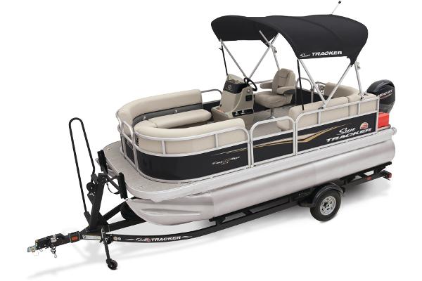 Slide: The Image of Sun Tracker Party Barge 16 DLX 2025 - 6