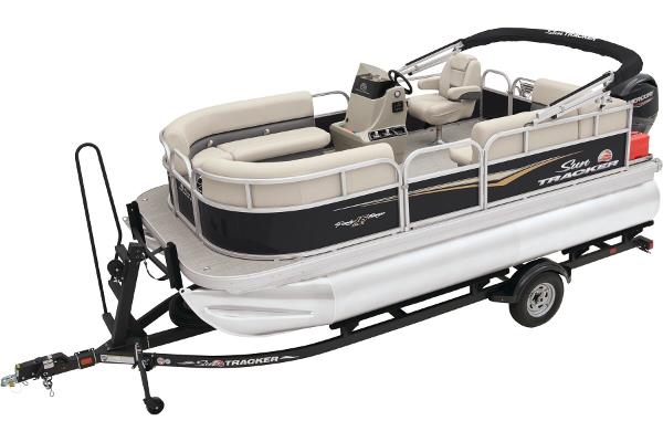 Slide: The Image of Sun Tracker Party Barge 16 DLX 2025 - 7