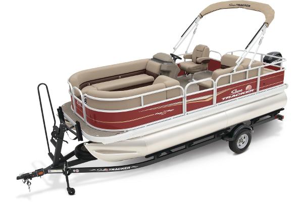 Slide: The Image of Sun Tracker Party Barge 18 DLX 2025 - 1