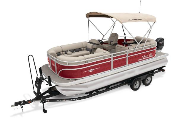 Slide: The Image of Sun Tracker Party Barge 20 DLX 2024 - 10