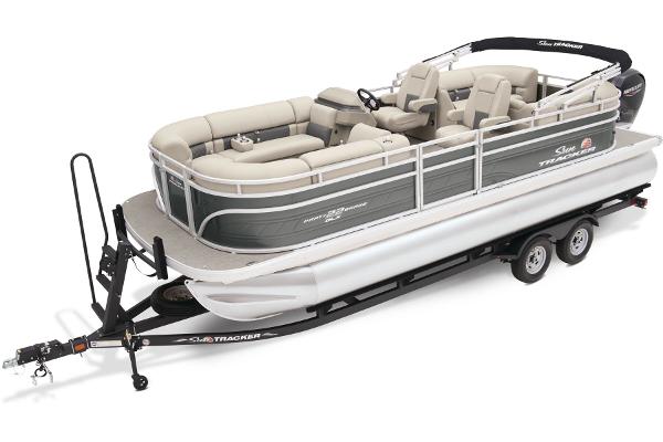 Slide: The Image of Sun Tracker Party Barge 22 DLX 2025 - 0