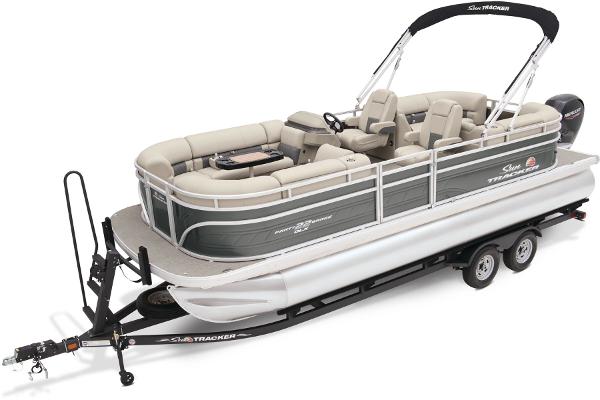 Slide: The Image of Sun Tracker Party Barge 22 DLX 2025 - 2