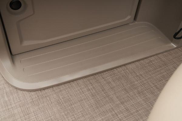 Slide: The Image of 2024 Sun Tracker Party Barge 22 XP3 interior flooring and step detail. - 28