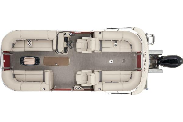 Slide: The Image of 2024 Sun Tracker Party Barge 22 XP3 pontoon boat interior layout. - 6