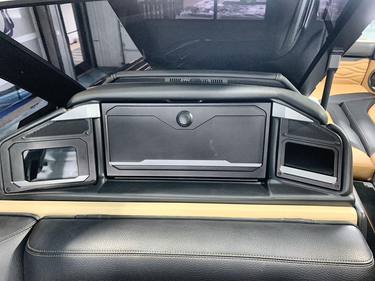 Slide: The Image of 2025 Supra SE interior with advanced audio system and sleek design elements. - 17
