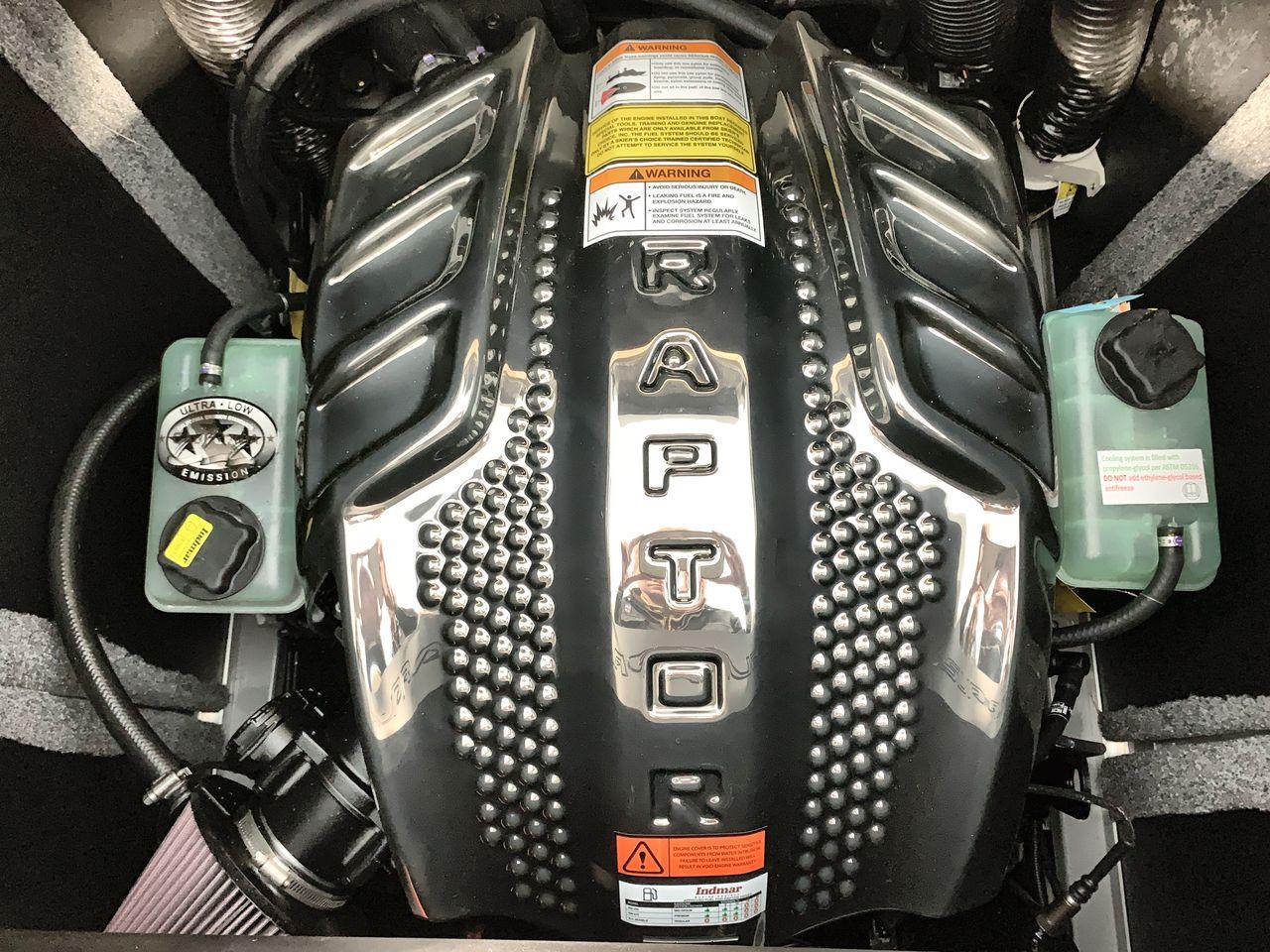 Slide: The Image of 2025 Supra SE engine with Raptor branding, featuring ultra-low emission components. - 19