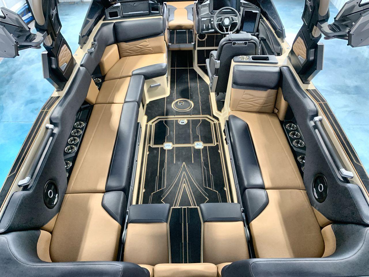 Slide: The Image of 2025 Supra SE interior with luxurious seating and modern design. - 9