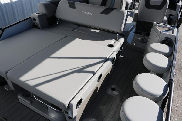 Slide: The Image of 2025 Sylvan L3 DLZ Bar Tri-Toon with spacious seating and modern design. - 36