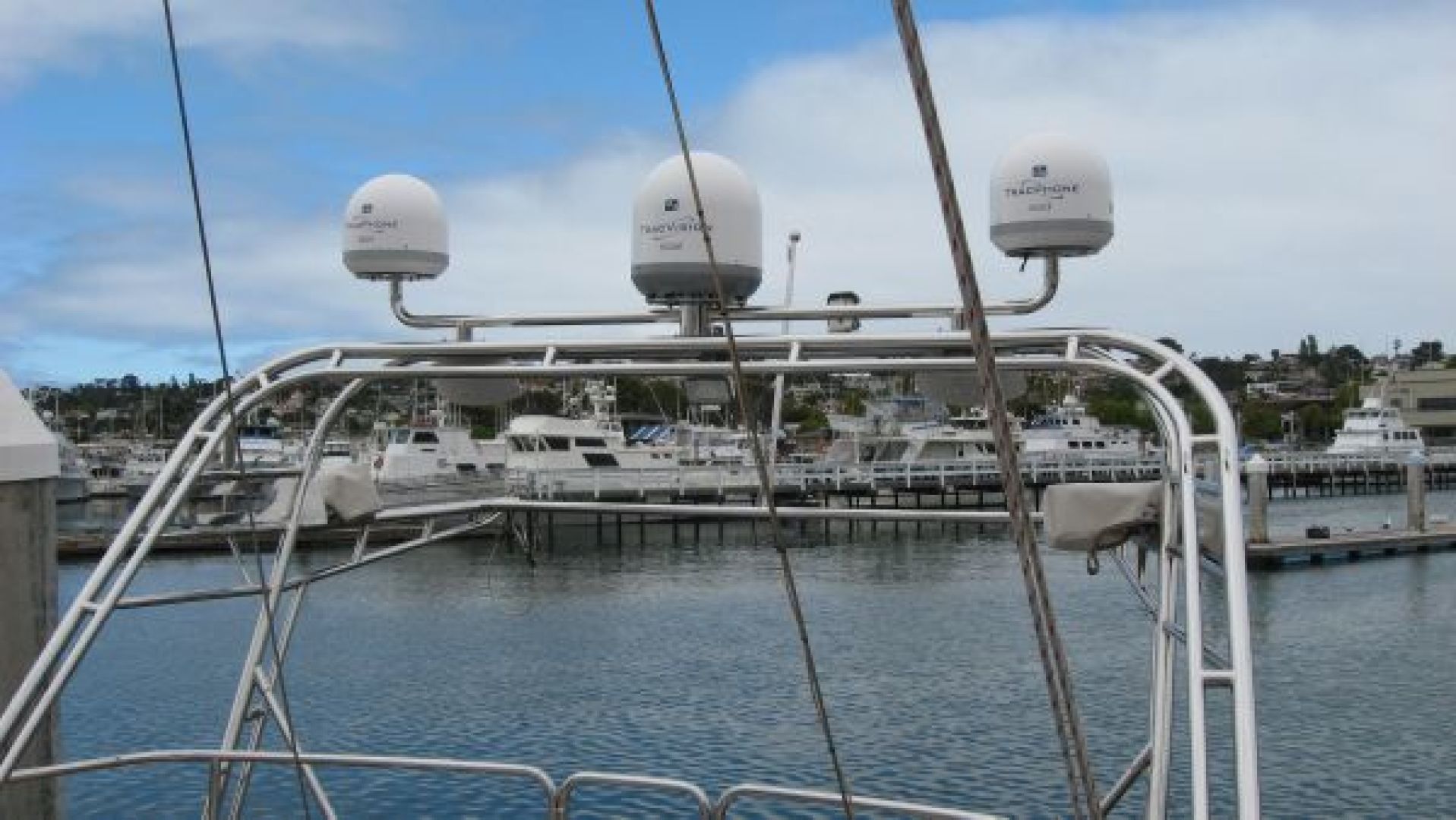 Slide: The Image of Satalite Domes for TV and Phone - 1110923