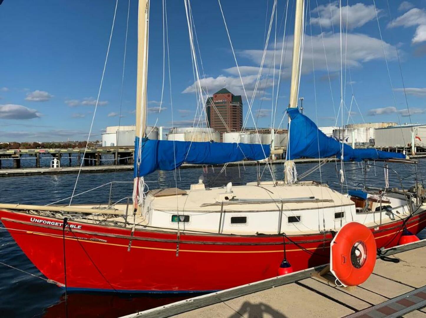 Slide: The Image of Ted Brewer Lazy Jack 32 Schooner 1979 - 5109632
