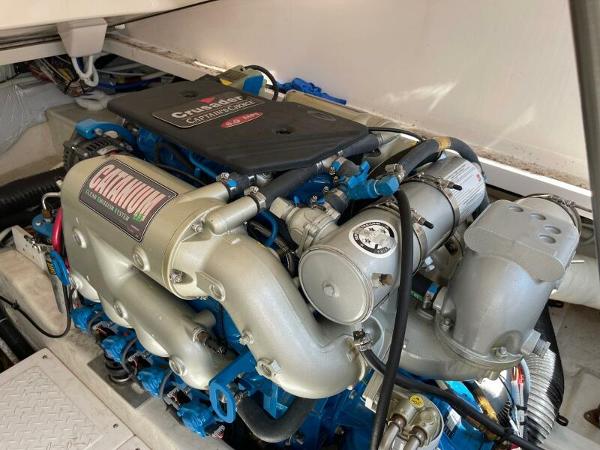 Slide: The Image of Engine of 2012 Tiara Yachts 3100 Coronet, featuring Crusader Captain's Choice components. - 24