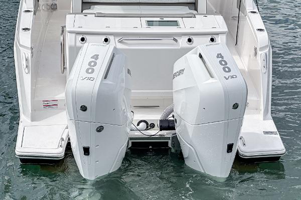 Slide: The Image of 2024 Tiara Yachts 34LS with twin Mercury 400 V10 outboard engines. - 19