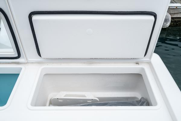 Slide: The Image of Storage compartment on a 2024 Tiara Yachts 34LS boat. - 25