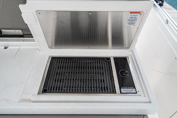 Slide: The Image of Built-in grill on the 2024 Tiara Yachts 34LS. - 35
