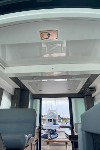 Slide: The Image of Interior view of 2020 Tiara Yachts 39 Coupe, showcasing modern design and spacious layout. - 18