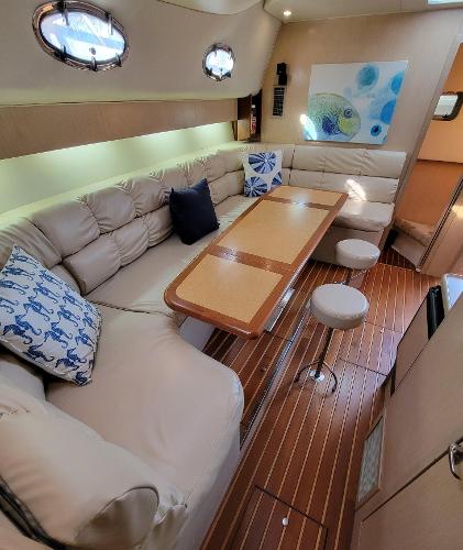 Slide: The Image of Salon Starboard Aft - Seating for 8 Adults - 16