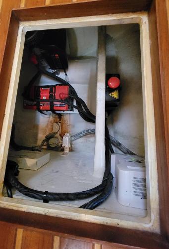 Slide: The Image of Forward Salon Bilge Access to Windlass Battery - 41