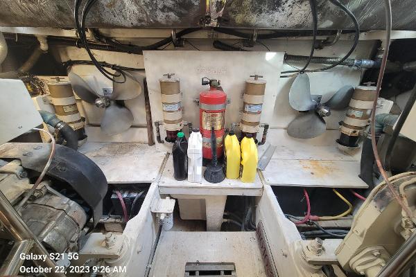 Slide: The Image of Engine Compartment Aft w/ Spare Props - 49