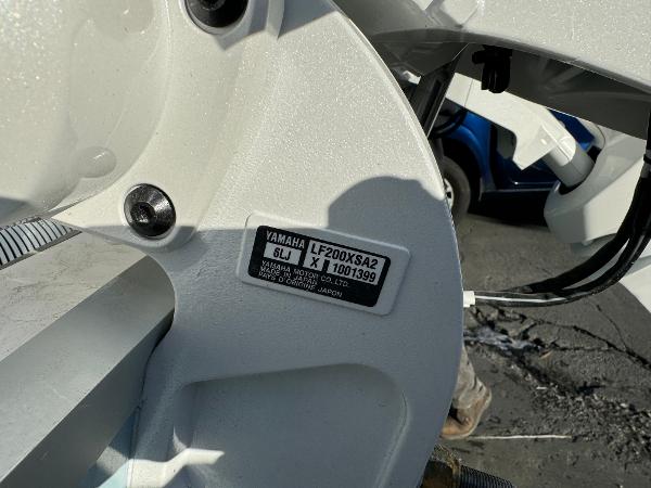 Slide: The Image of Close-up of Yamaha LF200XSA2 engine on 2024 Tidewater 256 LXF boat. - 3