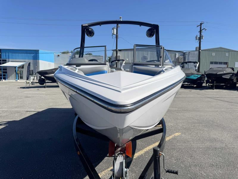 Slide: The Image of 2019 Tigé R21 boat on trailer in parking lot, front view. - 4