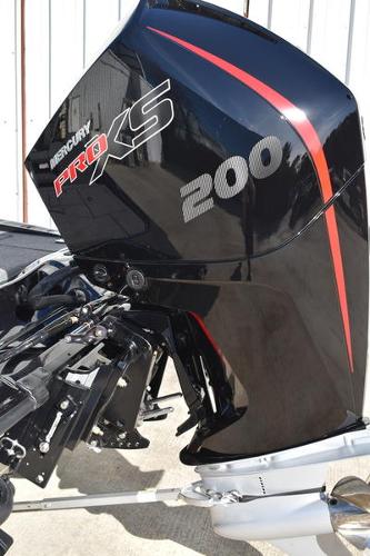 Slide: The Image of 2024 Triton 18 TrX with Mercury Pro XS 200 outboard motor. - 16